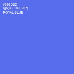#586DED - Royal Blue Color Image